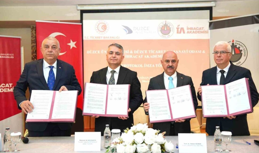 Düzce’nin ihracat kapasitesini artırmak amacıyla, Düzce Üniversitesi, İhracat Akademisi Eğitim