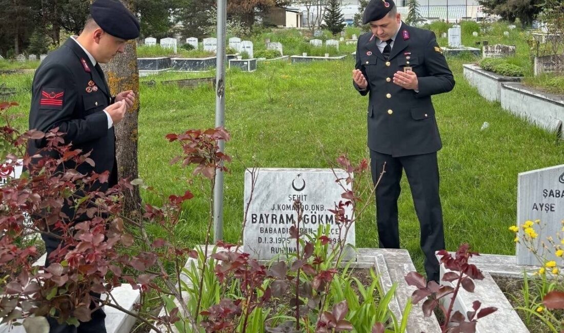 Düzce İl Jandarma Komutanlığı personeli, şehadetinin yıl dönümü dolayısıyla şehit