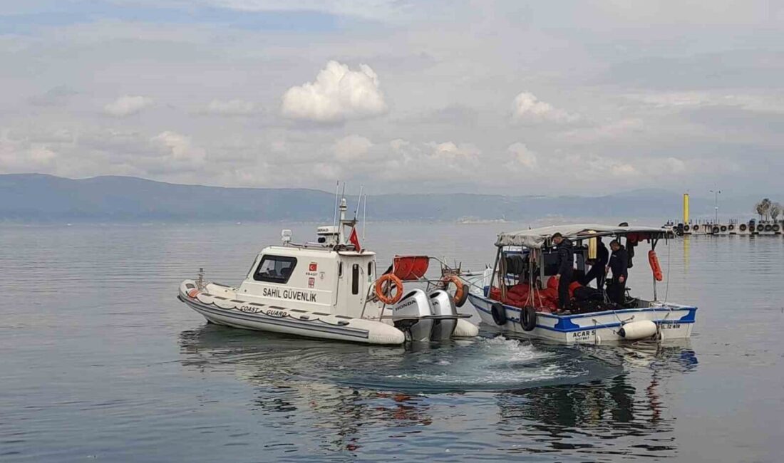 Kocaeli’nin Karamürsel ilçesinde denize açılan teknedeki kişilerin dalış yaptığını gören