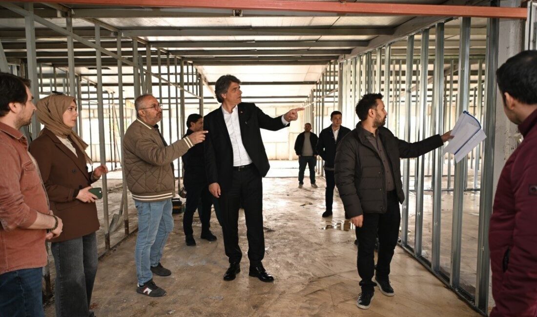 Kartepe’de yapımı süren ücretsiz etüt merkezi, 650 metrekarelik alanda 9
