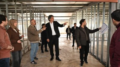 Kartepe’de yapımı süren ücretsiz etüt merkezi, 650 metrekarelik alanda 9