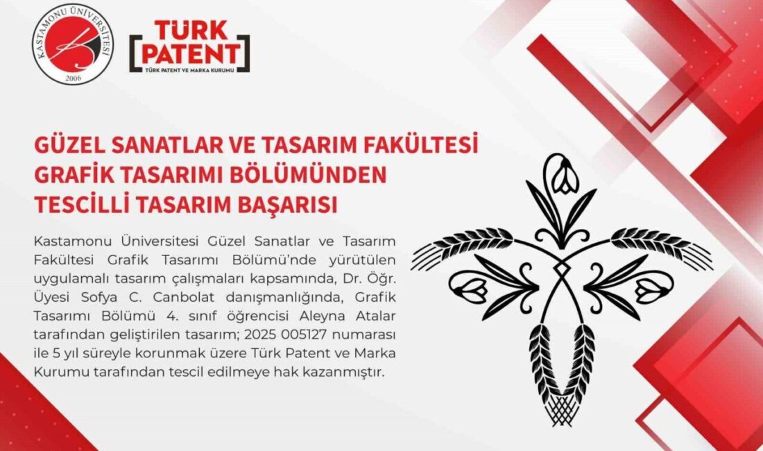 Kastamonu Üniversitesi’nde yürütülen uygulamalı tasarım çalışmaları çerçevesinde geliştirilen desen tasarımı,