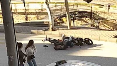 Kastamonu’nun Tosya ilçesinde motosikletle çarpışan elektrikli scooterin 9 yaşındaki sürücüsü