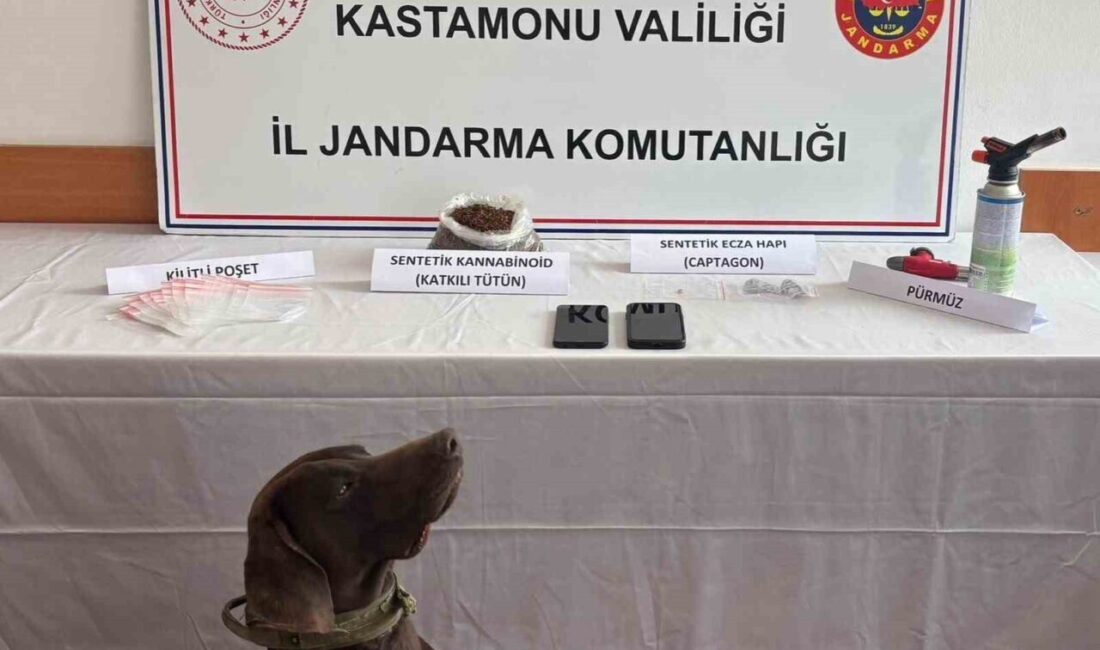 Kastamonu’da jandarma ekiplerince gerçekleştirilen uyuşturucu operasyonunda gözaltına alınan 3 şüpheli