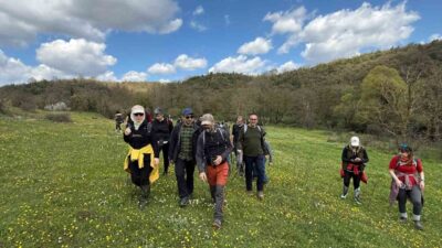 Gebze’de Ballıkayalar Tabiat Parkı’nda doğa tutkunları ve araştırmacılar, yaklaşık 10