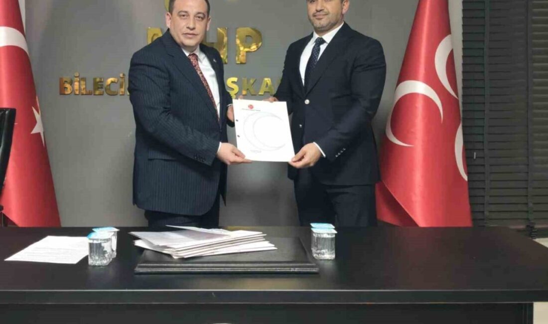Milliyetçi Hareket Partisi (MHP) Bilecik İl Başkanlığında yaşanan değişimin ardından