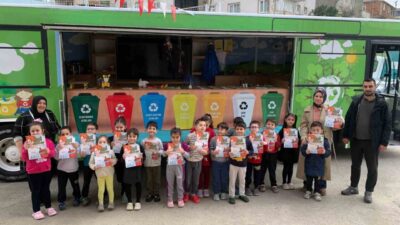 Çayırova’da anaokulu öğrencilerine yönelik sıfır atık ve geri dönüşümün önemini
