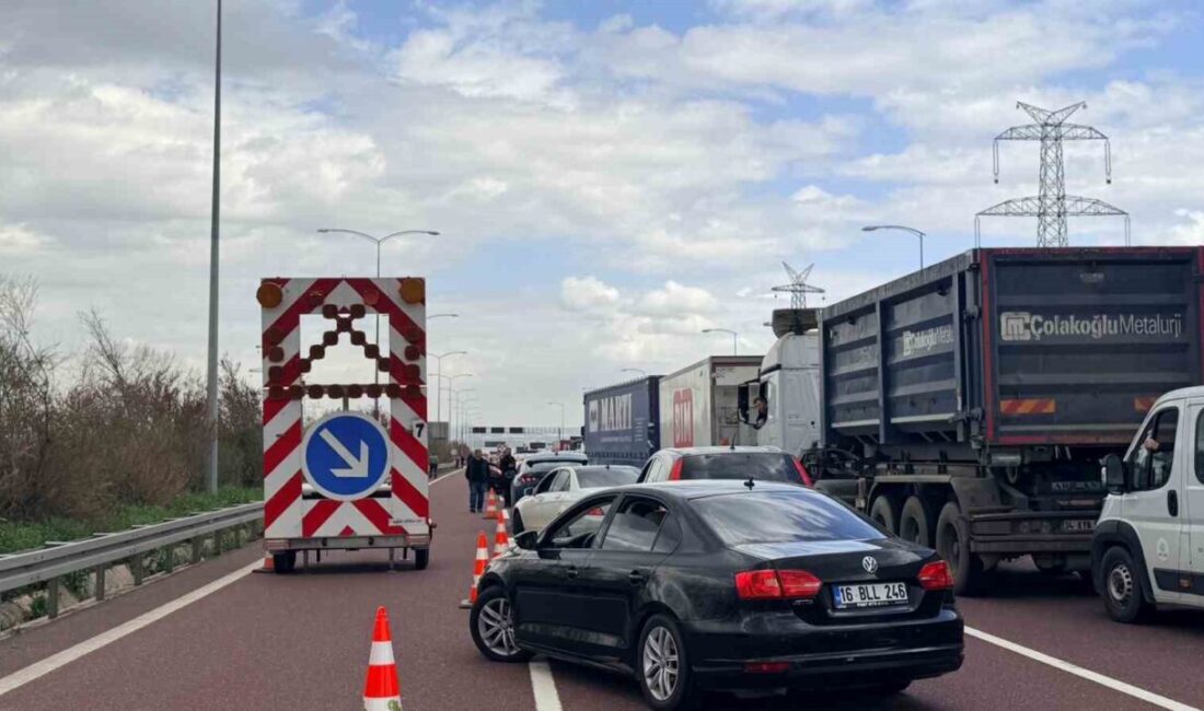 Osman Gazi Köprüsü çevresinde yapılan enerji nakil hattı çalışmaları çerçevesinde