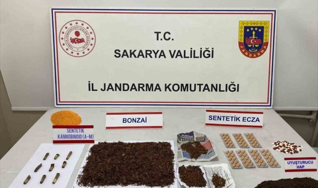 Sakarya’da jandarma ekiplerince üç ilçede düzenlenen operasyonda, çok miktarda uyuşturucu