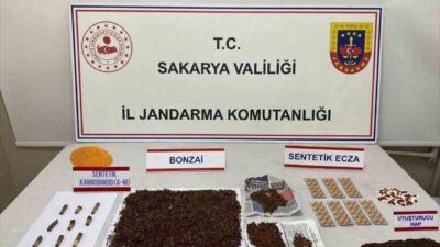 Sakarya’da jandarma ekiplerince üç ilçede düzenlenen operasyonda, çok miktarda uyuşturucu