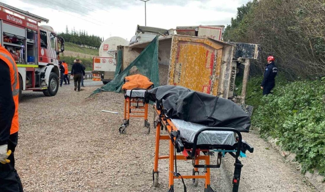 TEM Otoyolu’nun Kocaeli geçişinde aralarında LPG tankeri ve tırların da