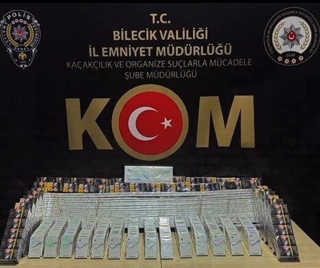 Bilecik’te şüphe üzerine durdurulan bir tırın gizli bölgesine saklanmış 846