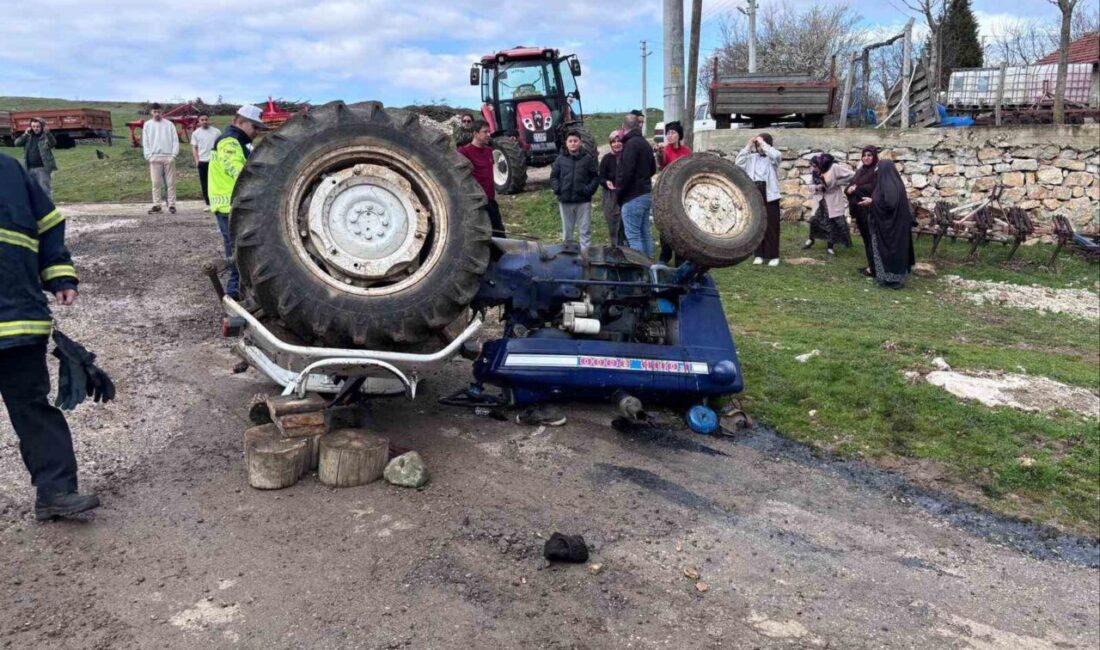 Bilecik’in Bozüyük ilçesinde meydana gelen traktör kazasında 1 kişi hayatını