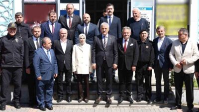 Düzce Valisi Mehmet Makas, il protokolü ile birlikte Cumayeri ilçesine