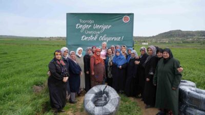 Bilecik Belediyesi tarafından Yeniköylü kadınlardan gelen talep doğrultusunda köylülere sulama