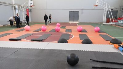 Dilovası Belediyesi tarafından baştan sona yenilenen Tavşancıl Kapalı Spor Salonu;