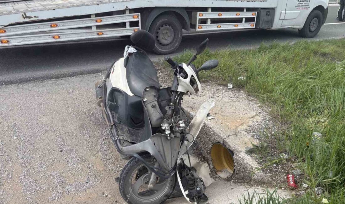 Kastamonu’nun Tosya ilçesi D100 karayolunda yoldan çıkan motosikletten düşen sürücü,