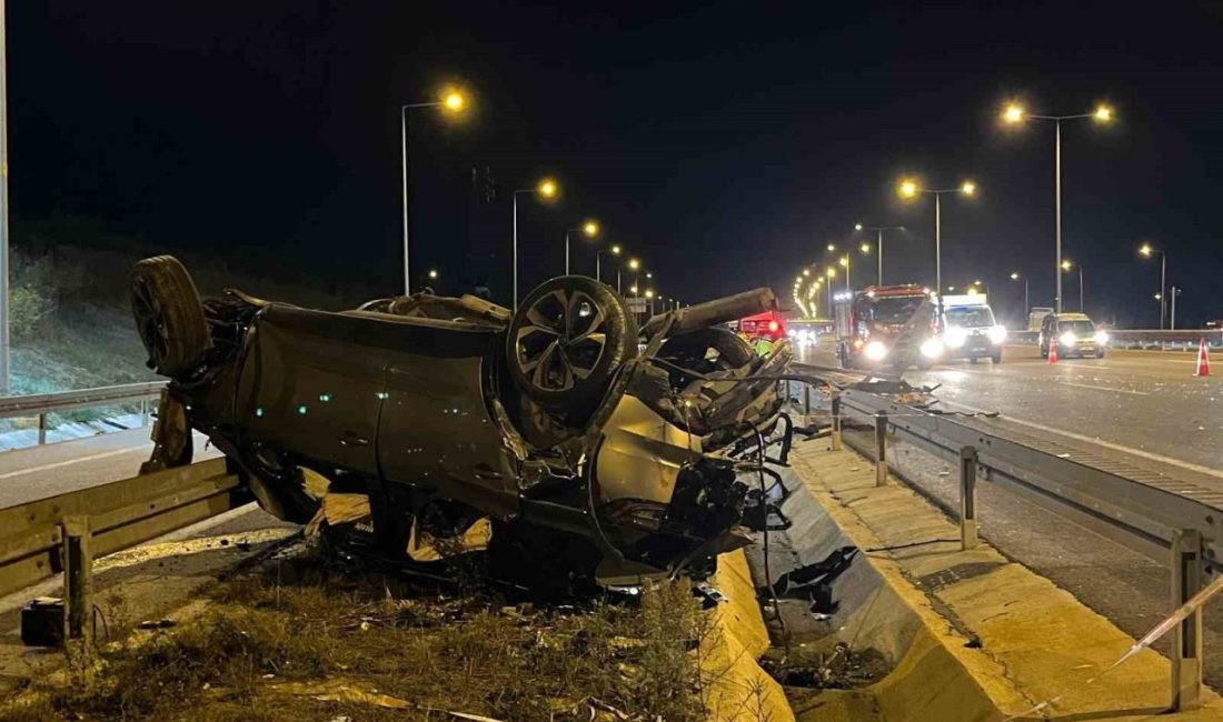 Kuzey Marmara Otoyolu’nun Kocaeli geçişinde 4 kişinin hayatını kaybettiği, 3