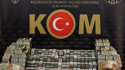 Bilecik’in Bozüyük ilçesinde gerçekleştirilen kaçak tütün operasyonunda 22 bin 400