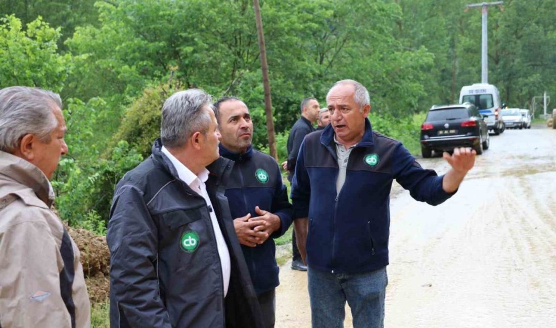 Düzce’nin Cumayeri ilçesinde etkili olan yoğun yağışların ardından harekete geçen