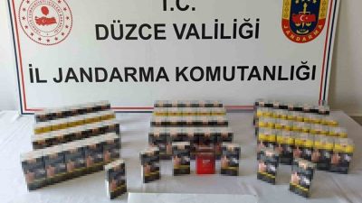 DÜZCE(İHA) – Düzce’de düzenlenen operasyonlarda kaçak elektronik sigara, puro ve