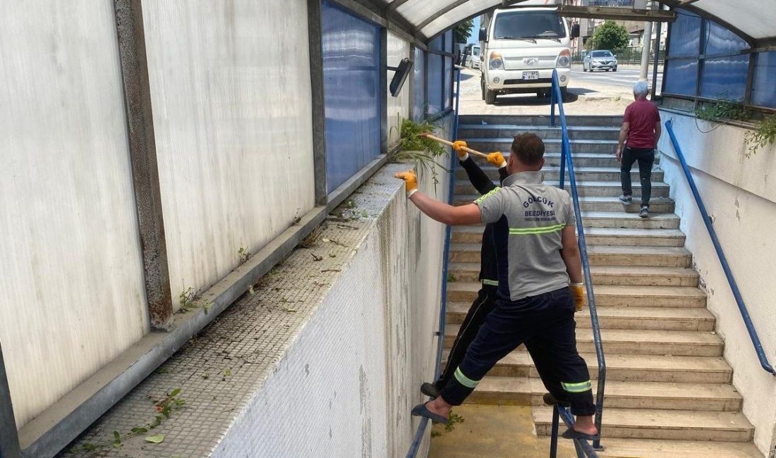 Gölcük’te bayram öncesi temizlik çalışması Gölcük Belediyesi ekipleri, ilçe sakinlerinin daha hijyenik ve huzurlu ortamda