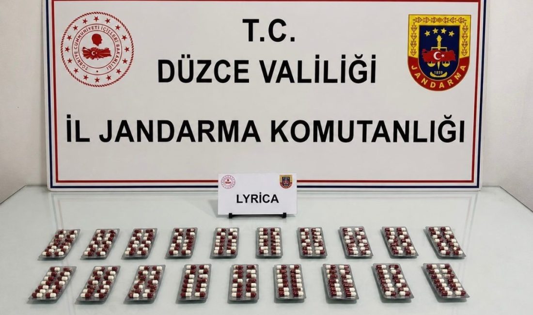 Düzce’nin Çilimli ilçesinde jandarma ekiplerince takibe alınarak durdurulan araçta 266