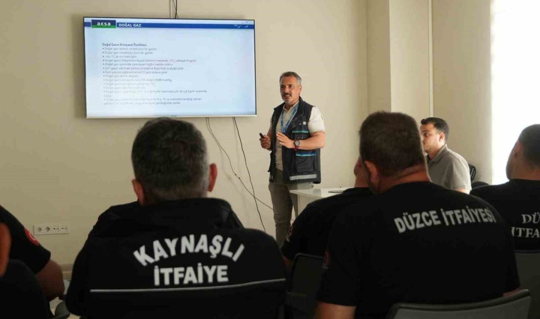 Düzce Belediyesi İtfaiye Müdürlüğü personeli doğalgaz kaynaklı yangın ve patlamalara