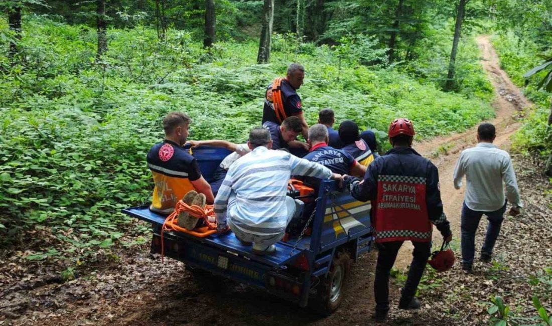 Kayalıklara sıkışan motosikletliye patpatlı kurtarma operasyonu Sakarya’nın Akyazı ilçesinde kros motosikletiyle ormanlık alanda gezinirken dere yatağına
