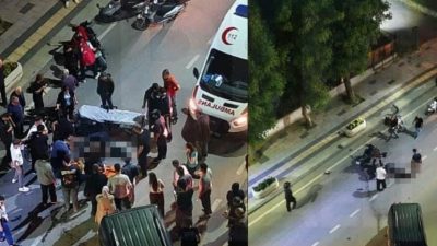 Kocaeli’nin Derince ilçesinde 18 yaşındaki genç, motosikletinin devrilmesi sonucu meydana