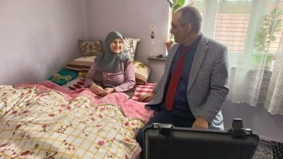 Bilecik’in Yenipazar ilçesine bağlı Belkese Köyü’nde nüfus hizmeti vatandaşın kapısına