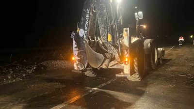Bilecik’te etkili olan sağanak yağış nedeniyle Osmaneli ilçesini Sakarya’ya bağlayan