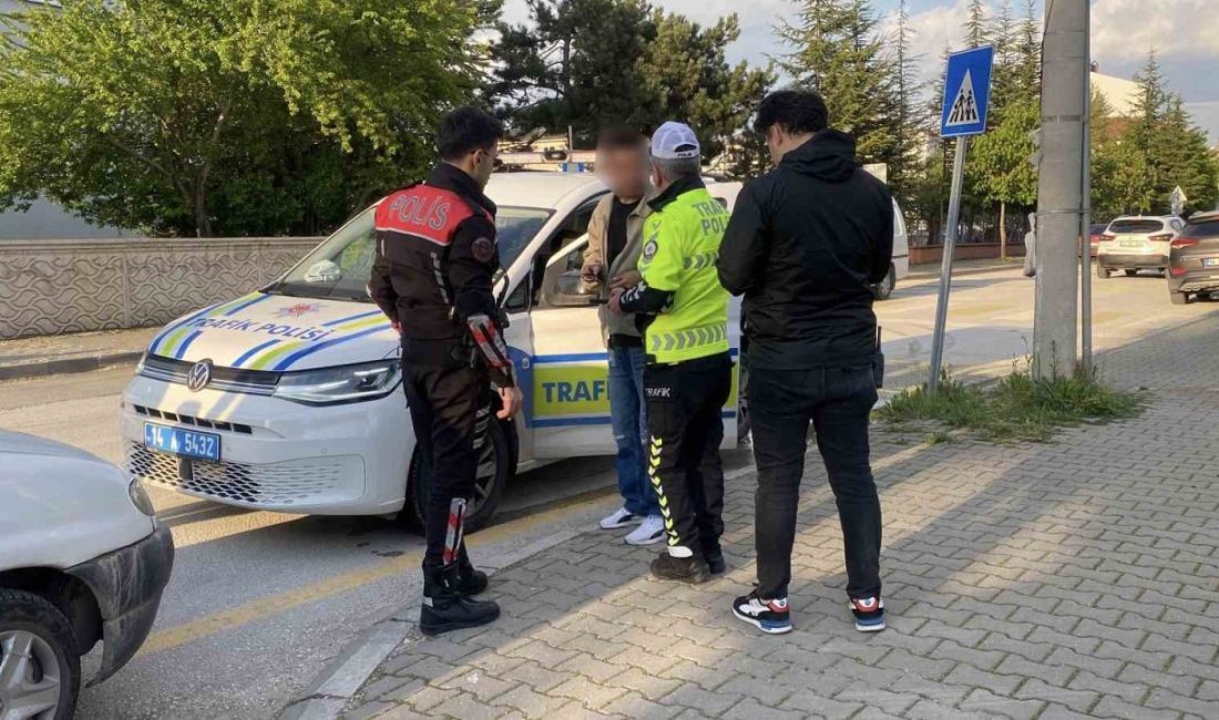 Bolu’da durdurulan araçta ehliyetsiz alkollü sürücüye 110 bin lira idari