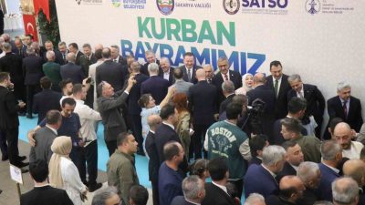 Sakarya’da Kurban Bayramı dolayısıyla düzenlenen resmi bayramlaşma programı, protokol üyeleri