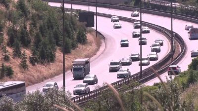 Kurban Bayramı tatilinin sonuna yaklaşılırken dönüş yolculuğuna başlayan tatilciler, Kocaeli