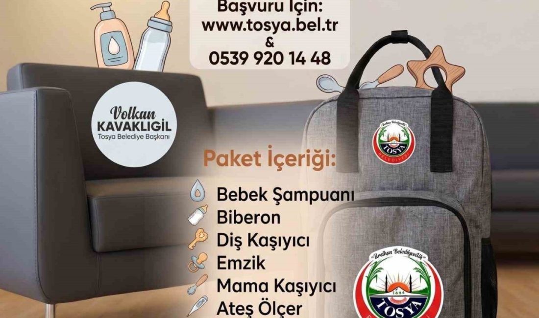 Tosya Belediyesi tarafından “Yeni Doğan Destek Paketi” projesi kapsamında hazırlanan