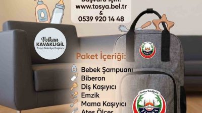 Tosya Belediyesi tarafından “Yeni Doğan Destek Paketi” projesi kapsamında hazırlanan