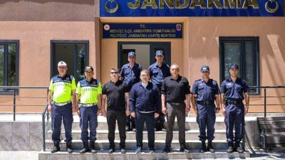 Bilecik Valisi Faik Oktay Sözer, Kurban Bayramı’nda görev başındaki jandarma