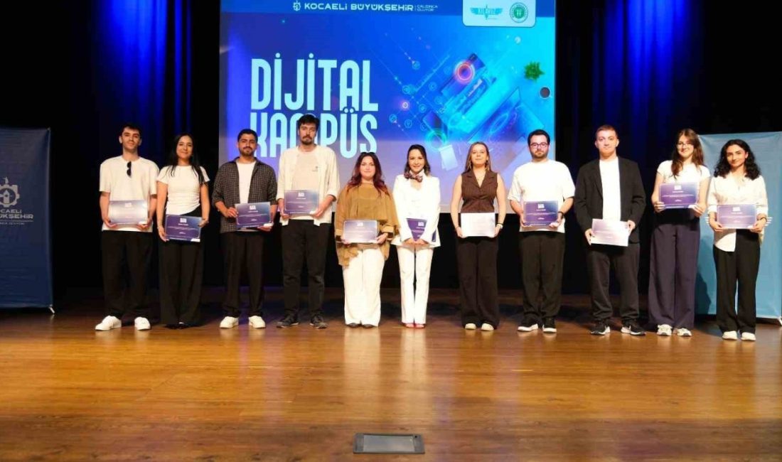 Kocaeli’de Dijital Kampüs Eğitim Programları’nı başarıyla tamamlayan 237 genç, düzenlenen