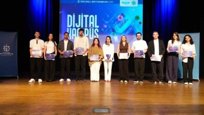 Kocaeli’de Dijital Kampüs Eğitim Programları’nı başarıyla tamamlayan 237 genç, düzenlenen