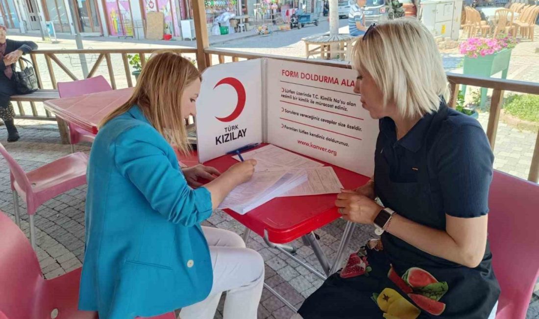 Bilecik’in Pazaryeri ilçesinde Türk Kızılayı Eskişehir Şubesi Kan Merkezi tarafından