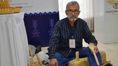 Bilecik’teki Yaşayan Miras Şöleni’ne Bolu’dan katılan Macit Yayla, 55 yıldır