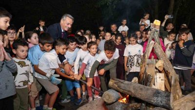 Sakarya Büyükşehir Belediyesi, Babalar Günü’nde Macera Park’ta ‘Baba-Çocuk Kampı’ düzenledi.