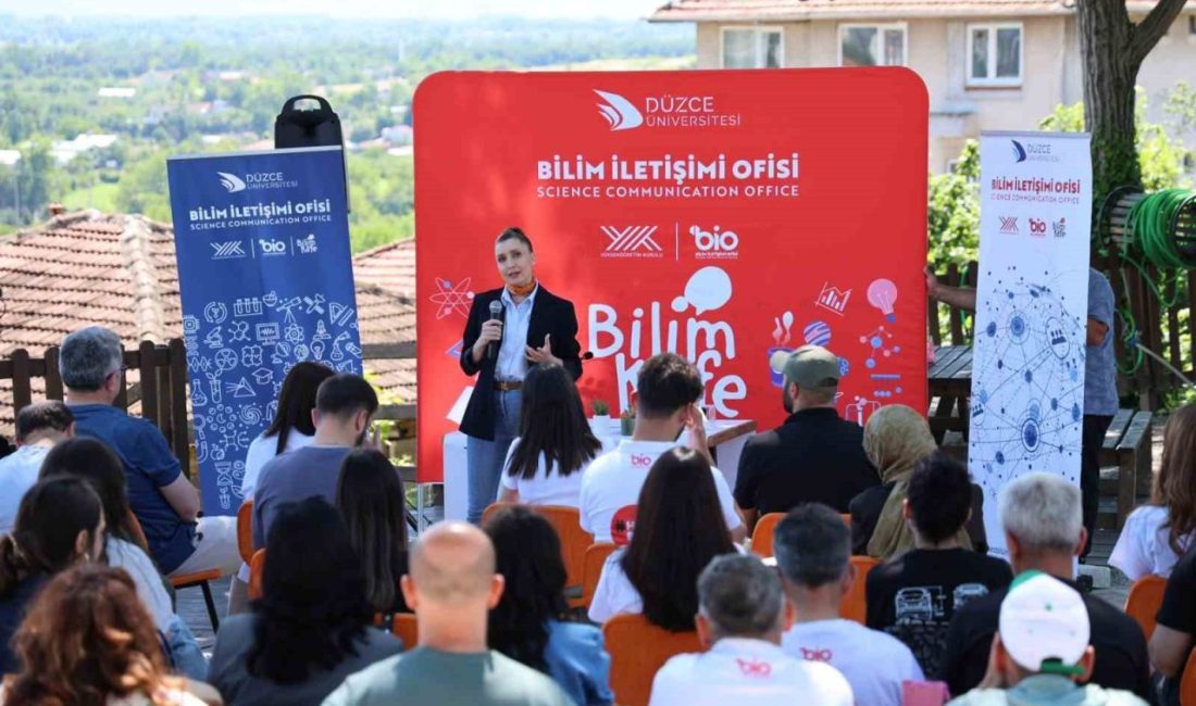 Betonun renkli dünyası anlatıldı Düzce Üniversitesi Bilim İletişimi Ofisi ve Toplumsal Katkı Koordinatörlüğü tarafından