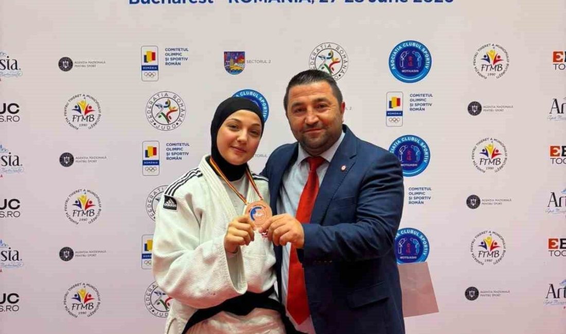 Bilecikli milli judocu Haticenur Göktaş, Gençler Balkan Judo Şampiyonası’nda bronz