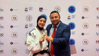 Bilecikli milli judocu Haticenur Göktaş, Gençler Balkan Judo Şampiyonası’nda bronz