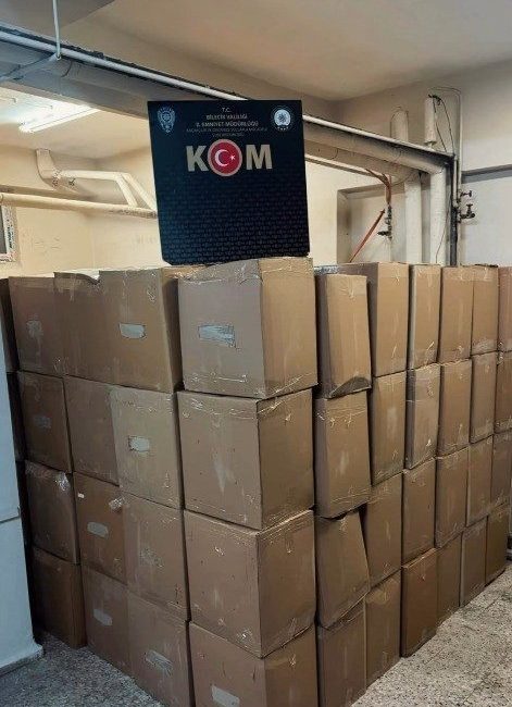 Bilecik’in Bozüyük ilçesinde 5 ton 925 kilo kaçak tütün ele