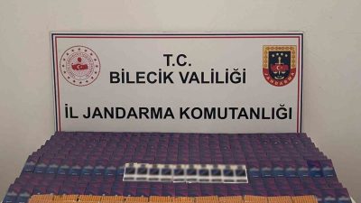 Bilecik’in Söğüt ilçesinde düzenlenen operasyonda jandarma tarafından 9 bin 900