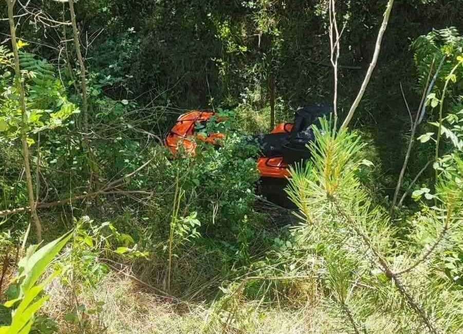 Bilecik’te kontrolden çıkan ATV’nin dere yatağına uçması sonucu meydana gelen