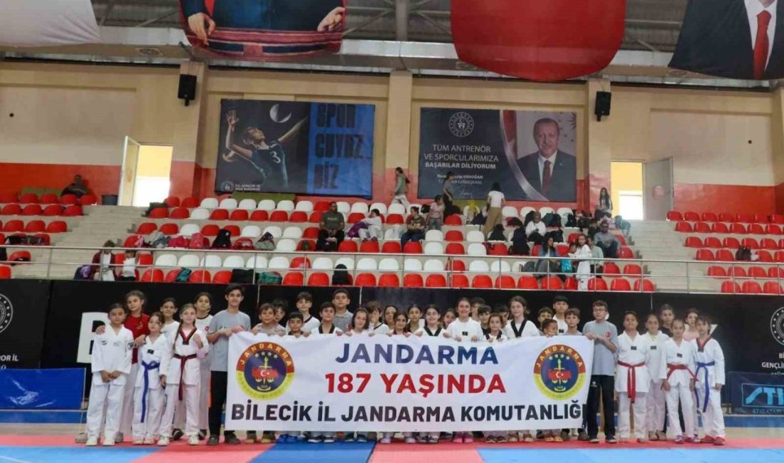 Bilecik’te Jandarma Teşkilatı’nın 187. kuruluş yılı dolayısıyla özel pankart açıldı.